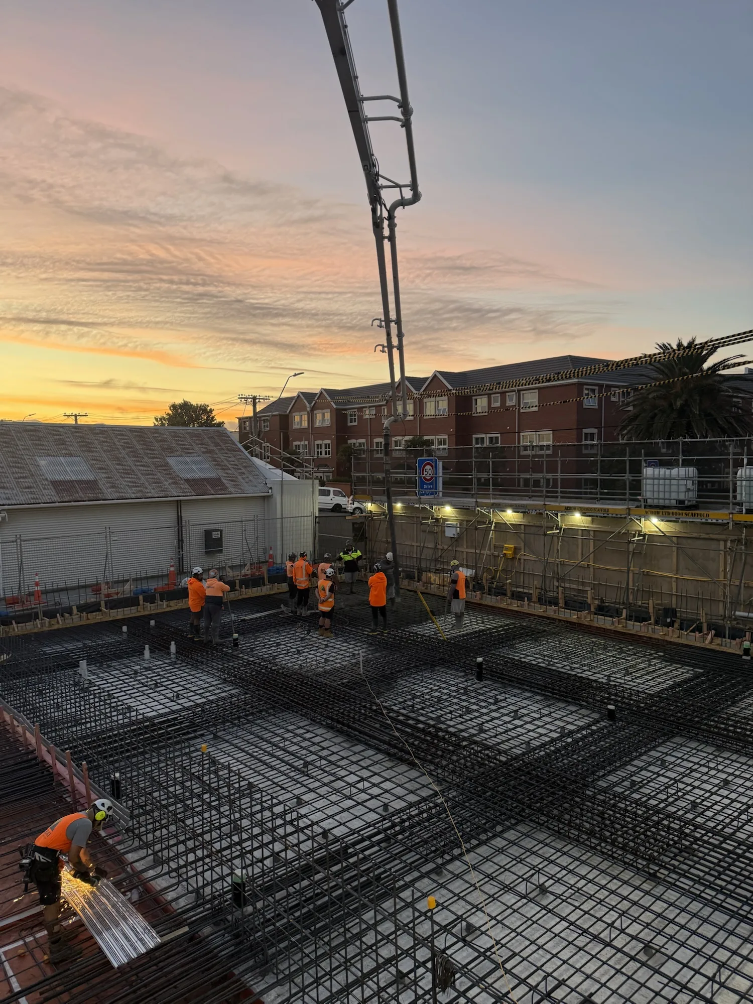 Raft slab milestone at CareVets & Apartments | Aoraki Construction